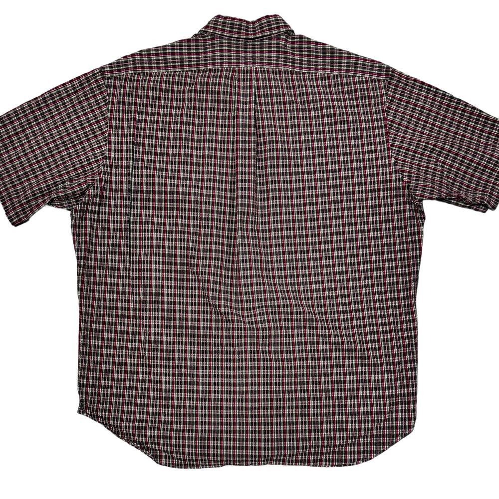 Men's Ralph Lauren Blake Collection Plaid Button Down Short Sleeve Shirt Size XL - Picture 5 of 7